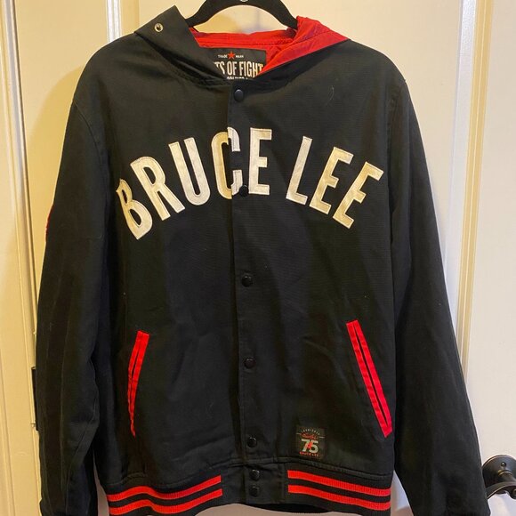 Roots Of Fight Bruce Lee Jeet Kune Do Hooded 75th Exclusive Jacket Men's L - Picture 2 of 9